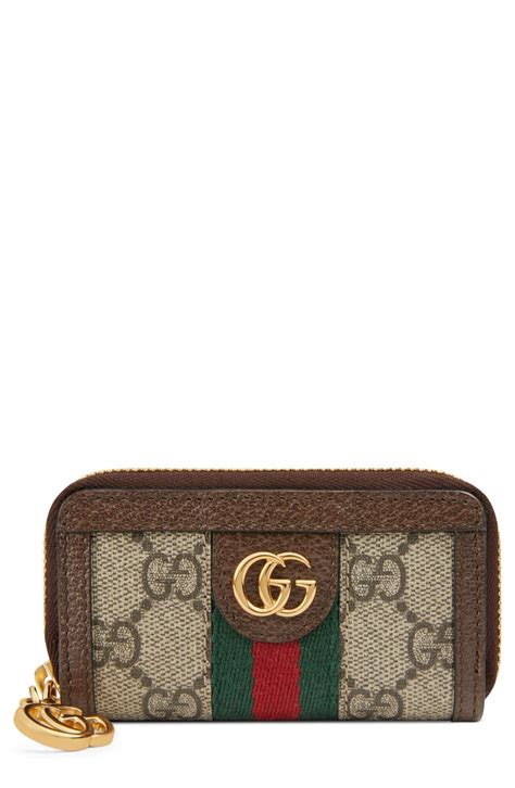 gucci zip around key case|Gucci ophidia key pouch.